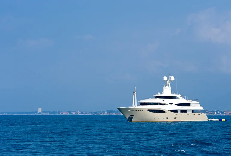 Family group on a charter yacht in Croatia