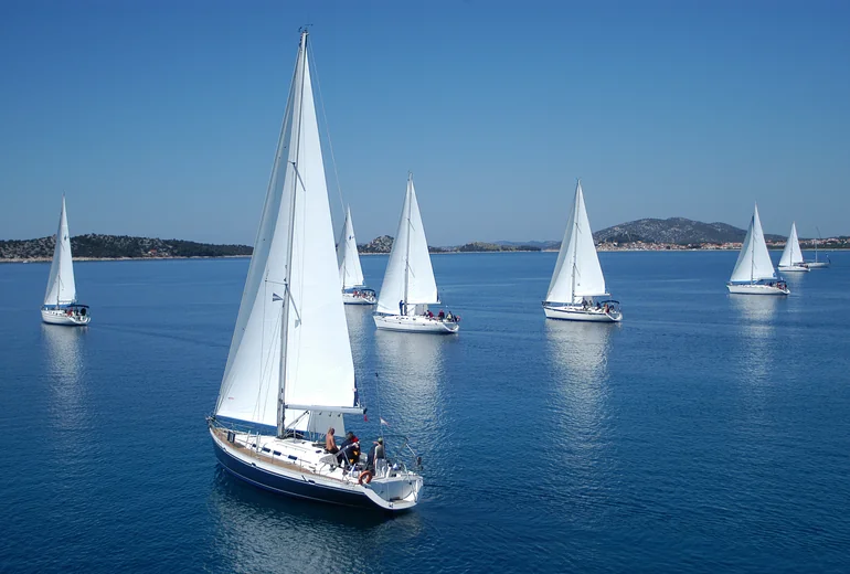 Catamaran flybridge with sea view in Croatia