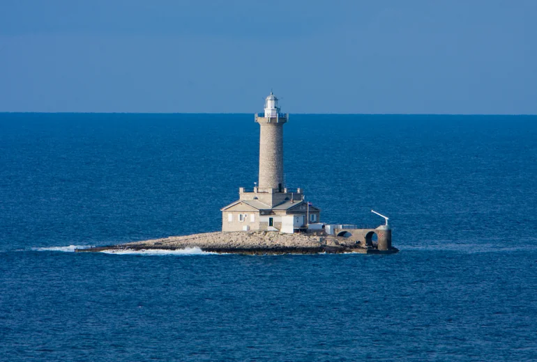 Croatian Adriatic charter yacht in autumn light