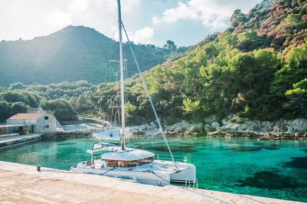 August peak Croatian charter season — full marinas and warmest water