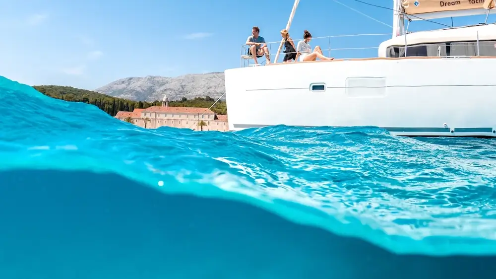 Croatian September shoulder — water still warm, crowds gone, Mistral softens