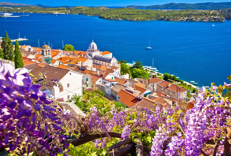 Sibenik old town and St James cathedral